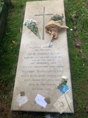 C.S. People still leave tributes at his grave